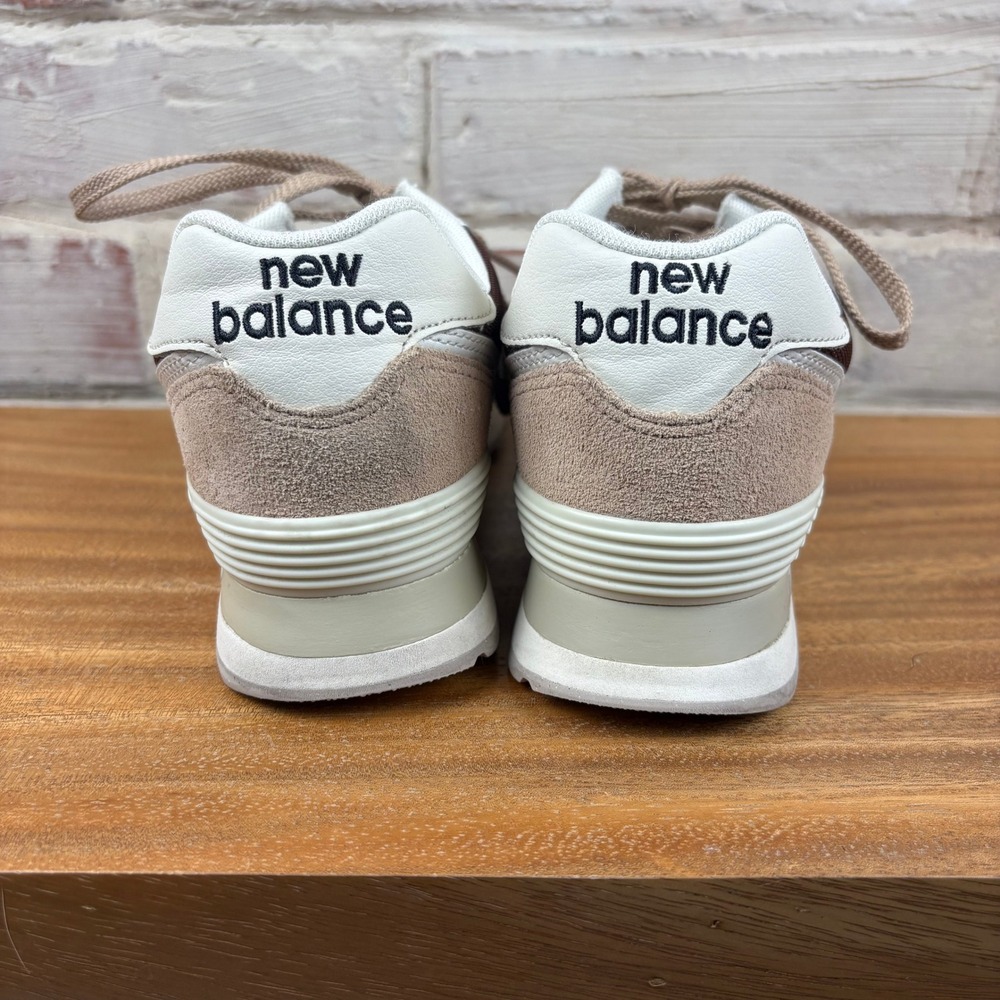 New Balance 574 Suede Sneakers Size 7 Beige Brown ENCAP Athleisure Gorpcore - Picture 4 of 10